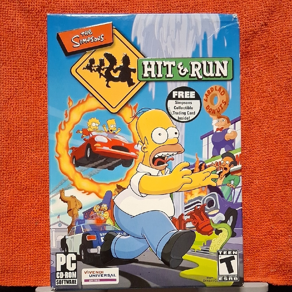 The Simpsons: Hit & Run PC CD-ROM Game 2003 w/ Manual & Card (VGC)